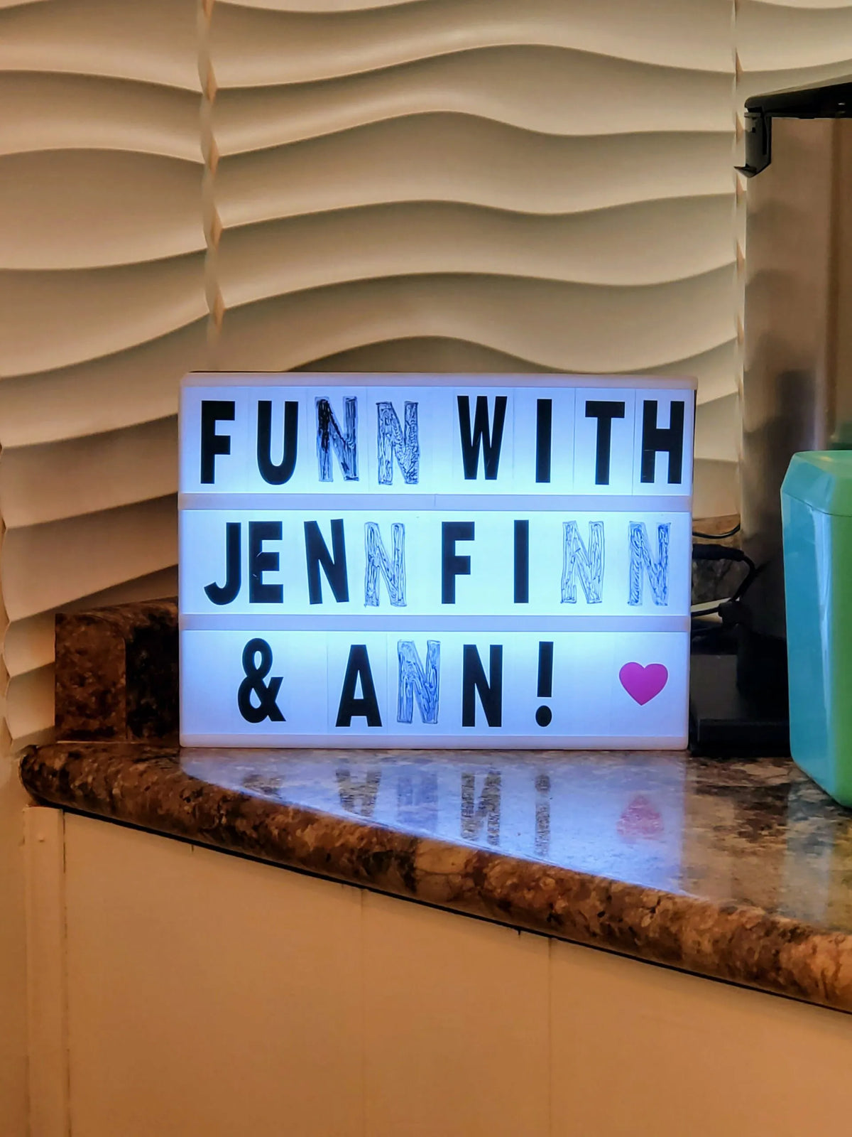 Day 28: Ann+Jenn+Finn = Funn